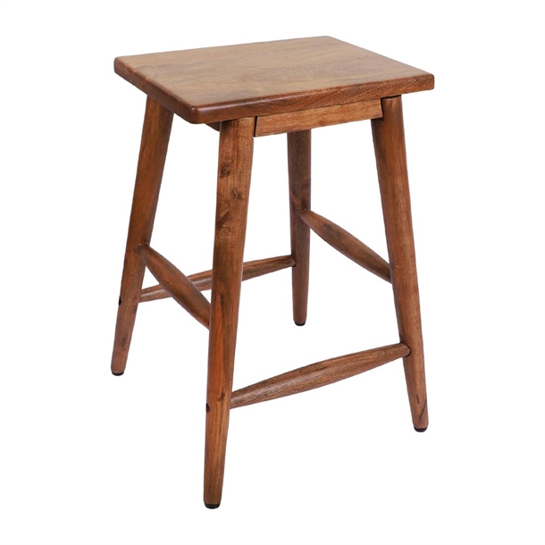 Bolero Halsbury Mango Wood Stools (Set 2)