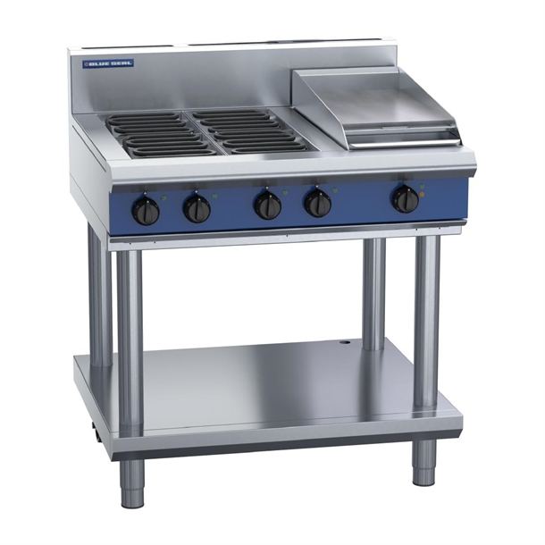 Blue Seal Evolution Series E516C-LS Leg Stand Electric Cooktop - 900mm (Direct)