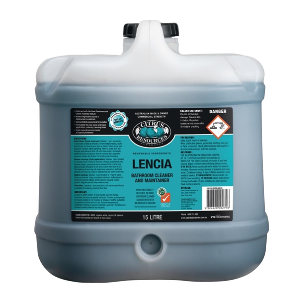 Oates Professional Lencia Bathroom & Washroom Cleaner - 15Ltr