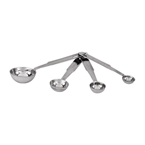 Trenton 4 Piece Measuring Spoon Set Round St/St