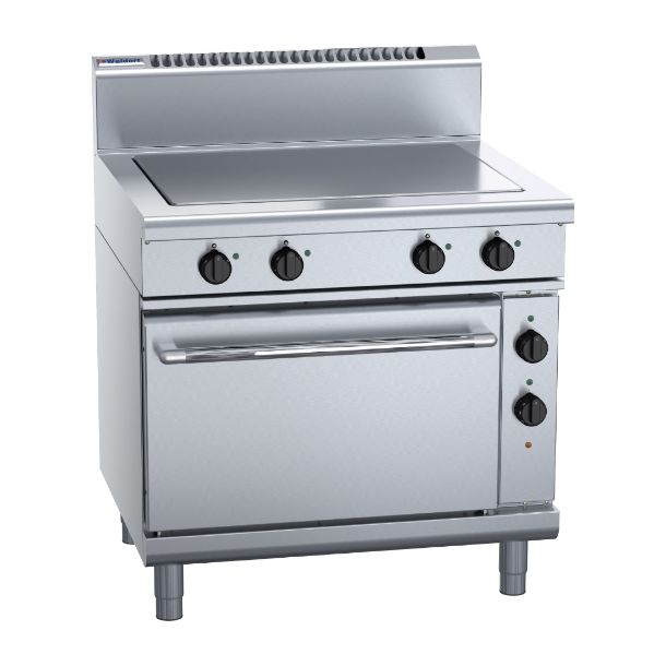 Waldorf 800 Series RN8114E Electric Solid Top Static Oven Range - 900mm (Direct)