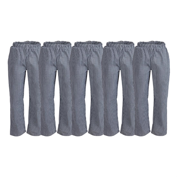 Whites Vegas Small Black/White Check Trousers - Size XS - DL712-XS (Pack 5)