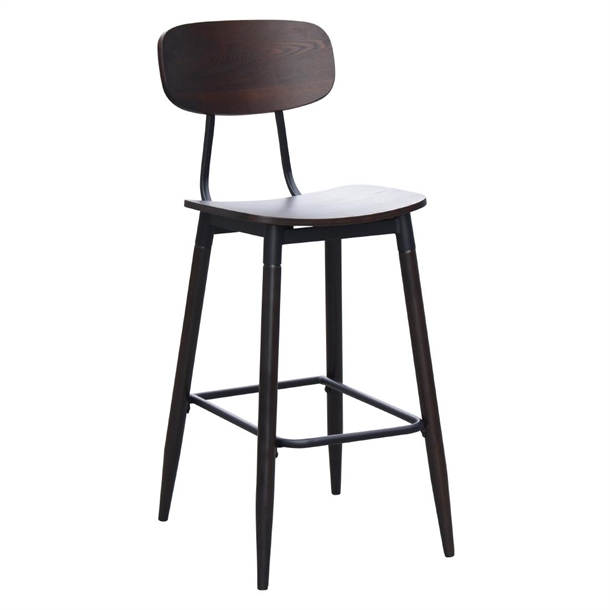 Durafurn Austin Barstool Wenge Ply Seat & Wenge Backrest (Pack 2) (Direct)