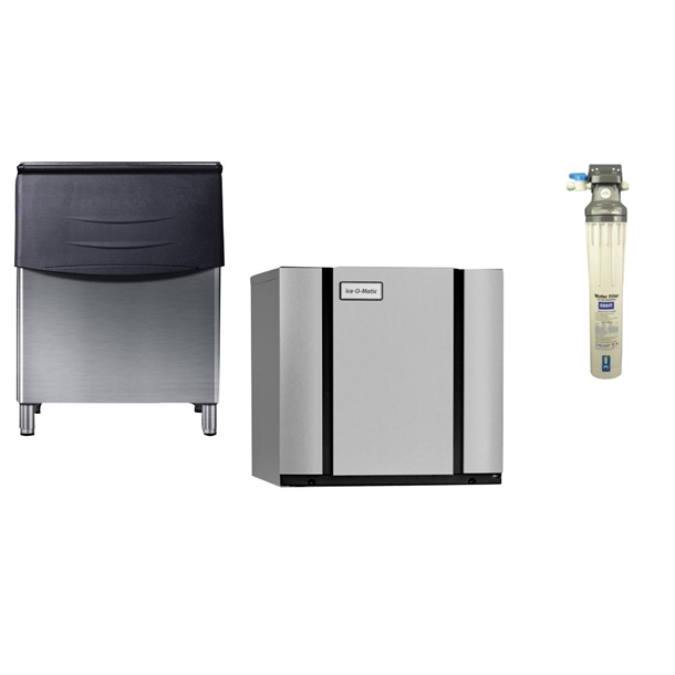 Ice-O-Matic Modular IceCube Maker 132kg e/24hr with 230kg Bin & Filter (Direct)