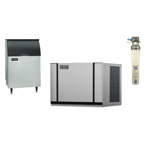 Ice-O-Matic Modular IceCube Maker 209kg e/24hr with 232kg Bin & Filter (Direct)