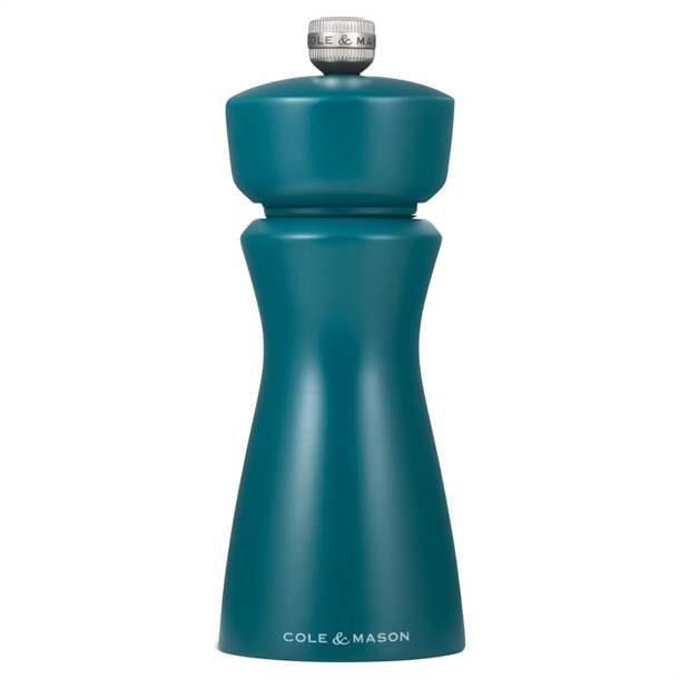 Cole & Mason Kenton Rubberwood Salt & Pepper Mill - Sea Salt - 60x60x150mm