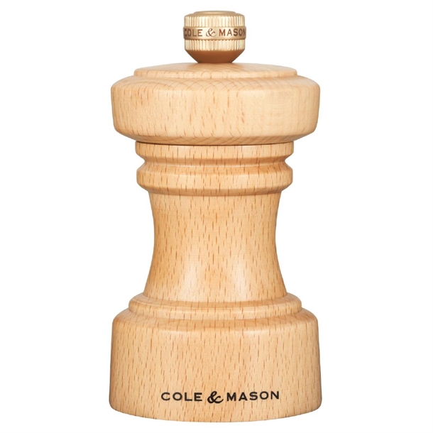 Cole & Mason Hoxton Salt Mill - Natural Beechwood - 104mm