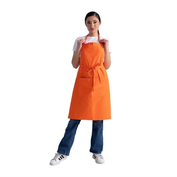 Chef Works Bib Apron - Orange