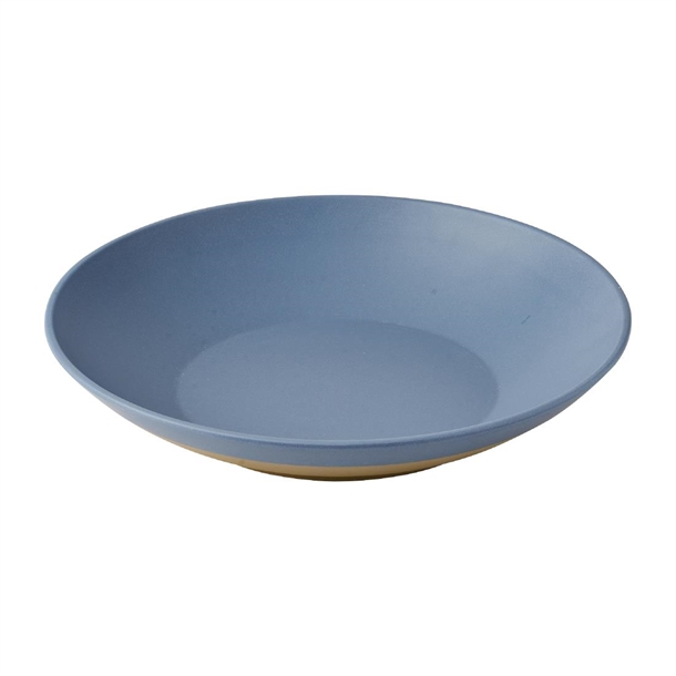 Emerge Oslo Blue Melamine Shallow Bowl - 360mm (Pack 2) (Direct)