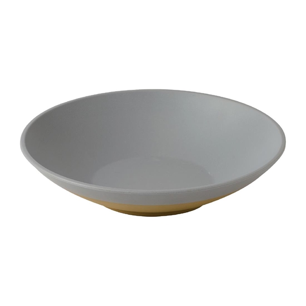Emerge Seattle Grey Melamine Shallow Bowl - 300mm (Pack 4) (Direct)