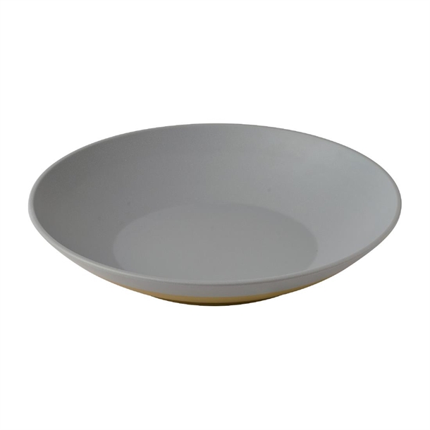 Emerge Seattle Grey Melamine Shallow Bowl - 360mm (Pack 2) (Direct)