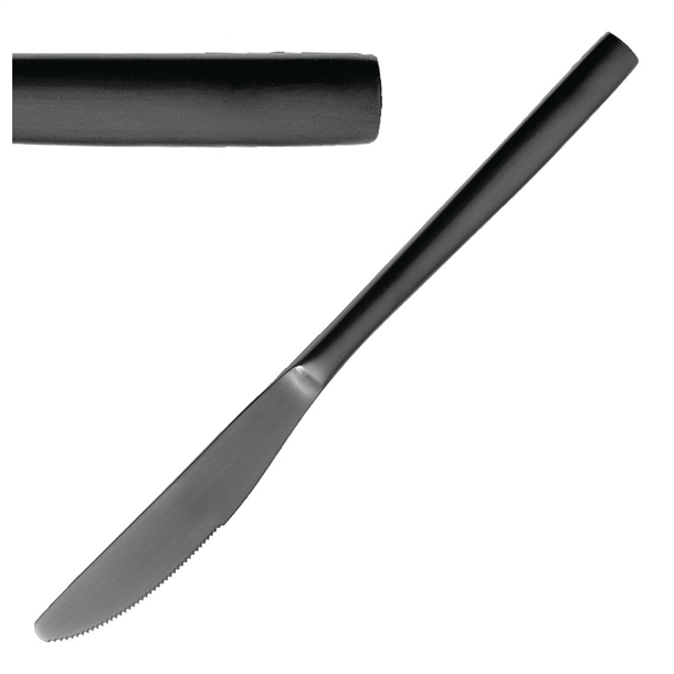 Bcn Black Table Knife (Pack 12) (B2B)