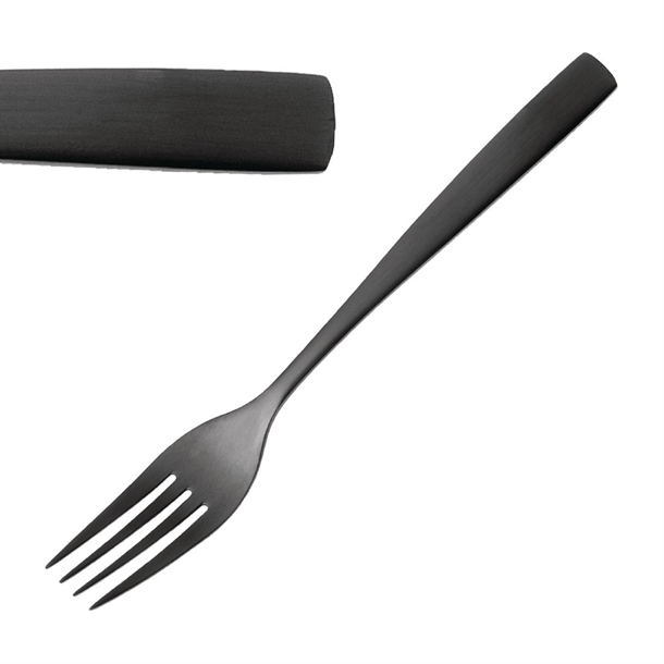 Bcn Black Table Fork (Pack 12) (B2B)