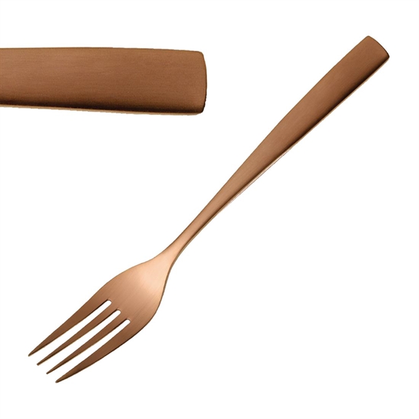 Bcn Copper Table Fork (Pack 12) (B2B)