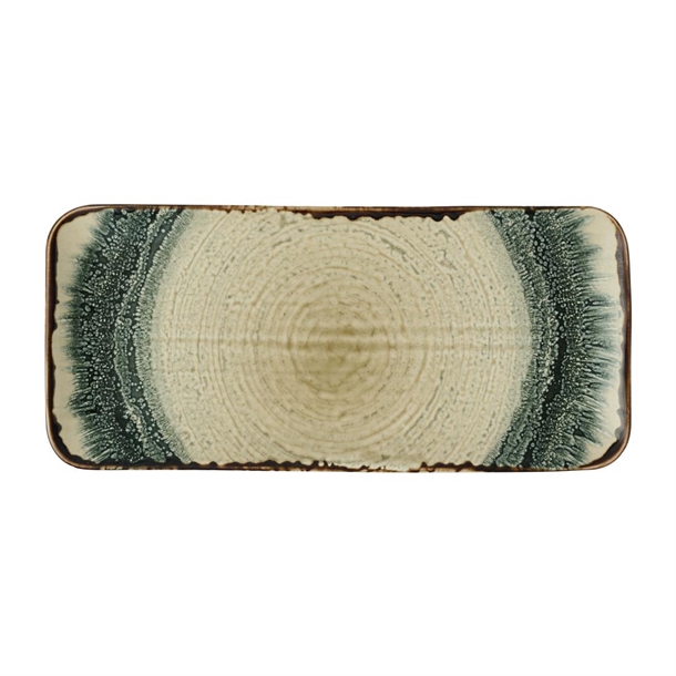 Harvest Flare Linen Organic Rectangle Platter - 350x159mm (Pack 6) (B2B)