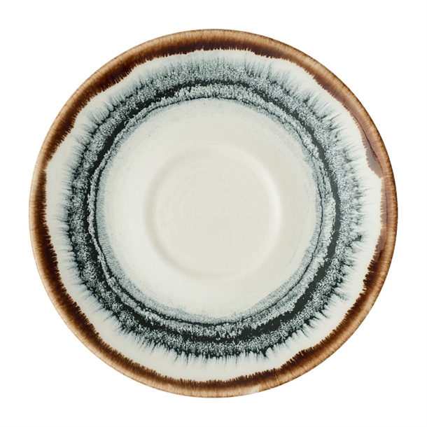 Harvest Flare Natural Cafe Cappuccino Saucer - 158mm (Pack 12) (B2B)