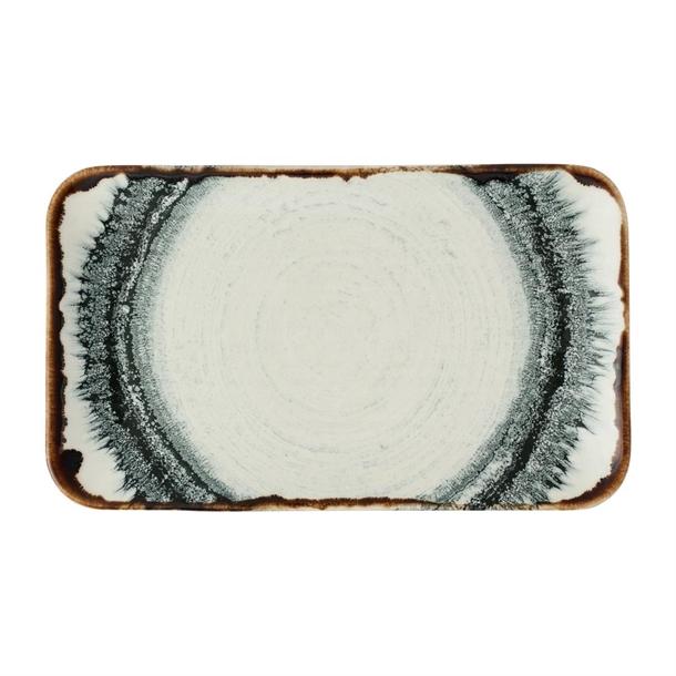 Harvest Flare Natural Organic Rectangular Plate - 270x160mm (Pack 12) (B2B)