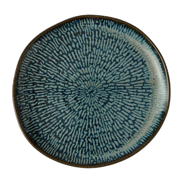 Cascade Sapphire Blue Natural Plate - 220mm (Pack 6) (B2B)