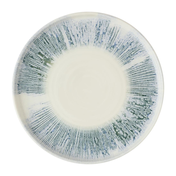 Lyra Blue Walled Plate - 260mm (Pack 6) (B2B)