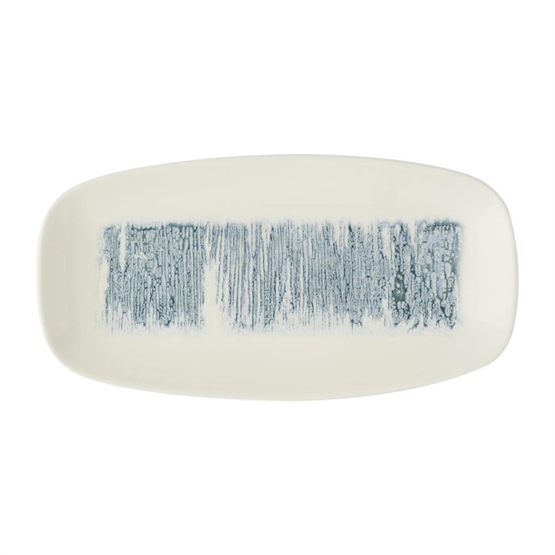 Lyra Blue Oblong Plate - 298x152mm (Pack 12) (B2B)