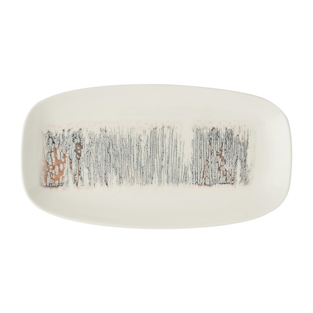 Lyra Pink Oblong Plate - 352x187mm (Pack 6) (B2B)