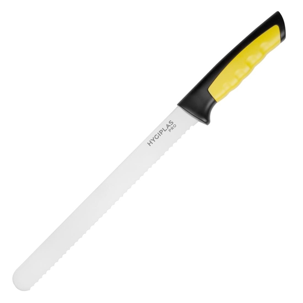 Hygiplas Pro Slicer Feingezahntes Messer Gelb 25cm