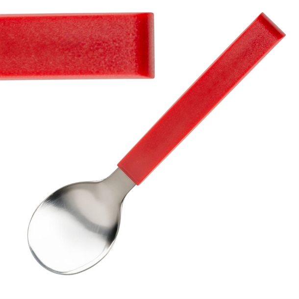 Amefa Select Straight Dessert Spoon Red (Pack 12) (B2B)