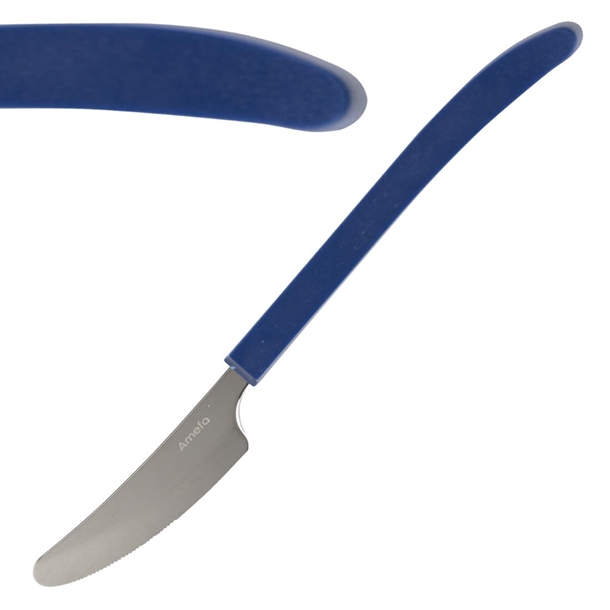 Amefa Select Straight Dessert Knife Blue (Pack 12) (B2B)