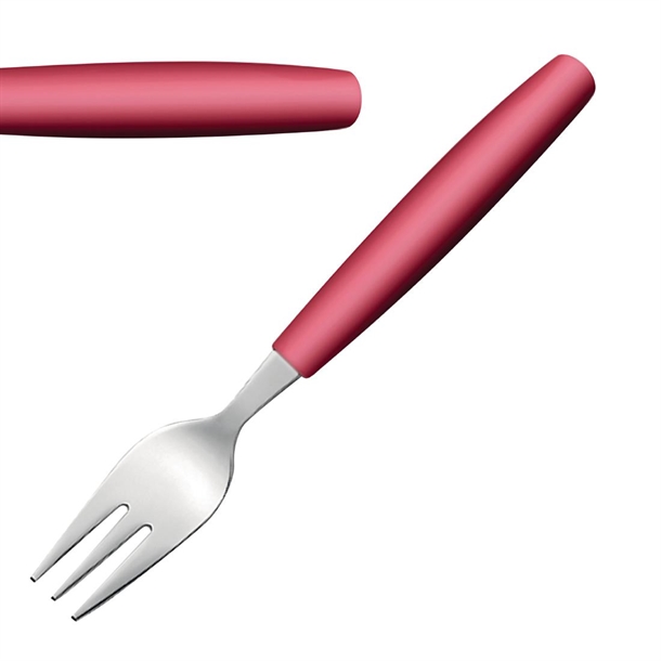 Amefa Pixel Cake Fork Red (Pack 12) (B2B)