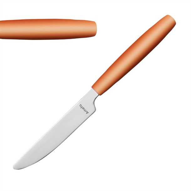 Amefa Pixel Dessert Knife Orange (Pack 12) (B2B)