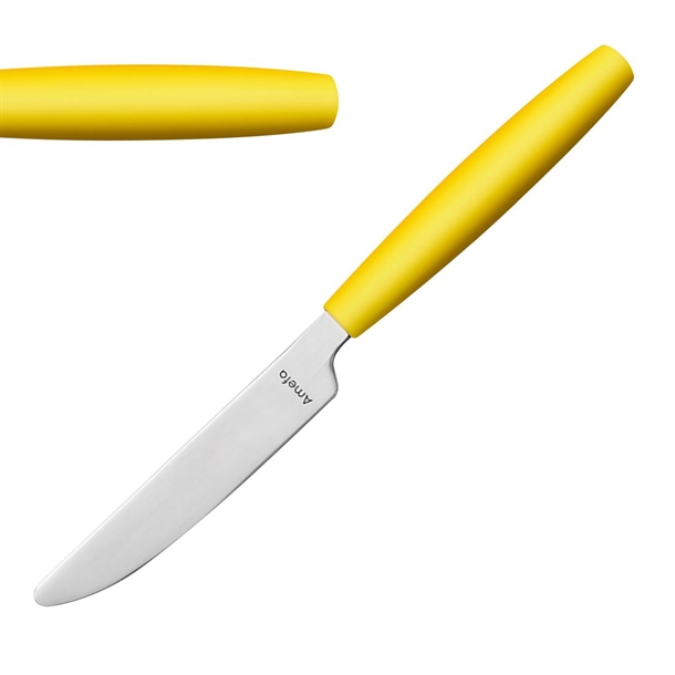 Amefa Pixel Dessert Knife Yellow (Pack 12) (B2B)