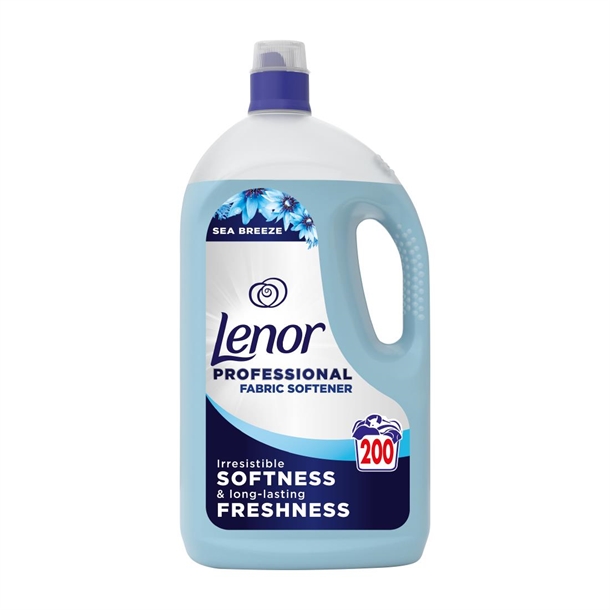 Lenor Professional Sea Breeze Fabric Softener Liquid 200 Washes - 4Ltr (Pack 2)