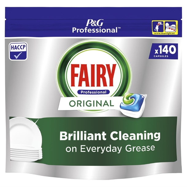Fairy Professional All in One Dish Wash Capsules Original - 140 Caps (Pack 2)