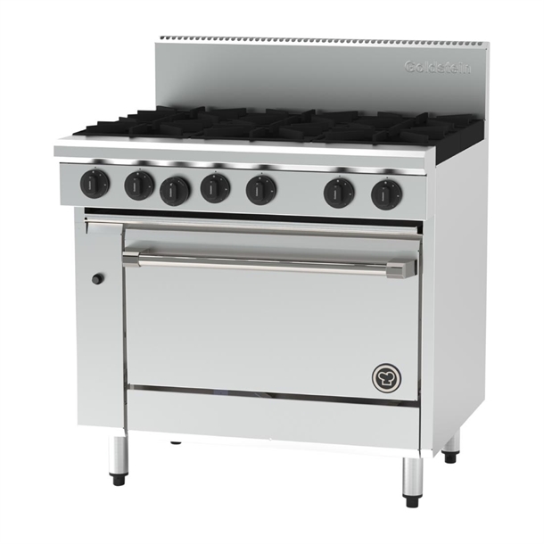 Goldstein 6 Buner Oven Range with Fan Forced Oven - LPG (Direct)