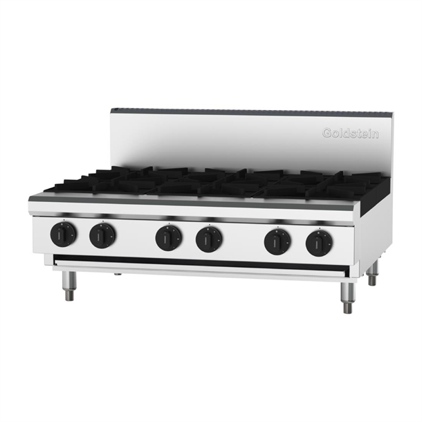 Goldstein 6 Burner Gas Cooktop - LPG (Direct)