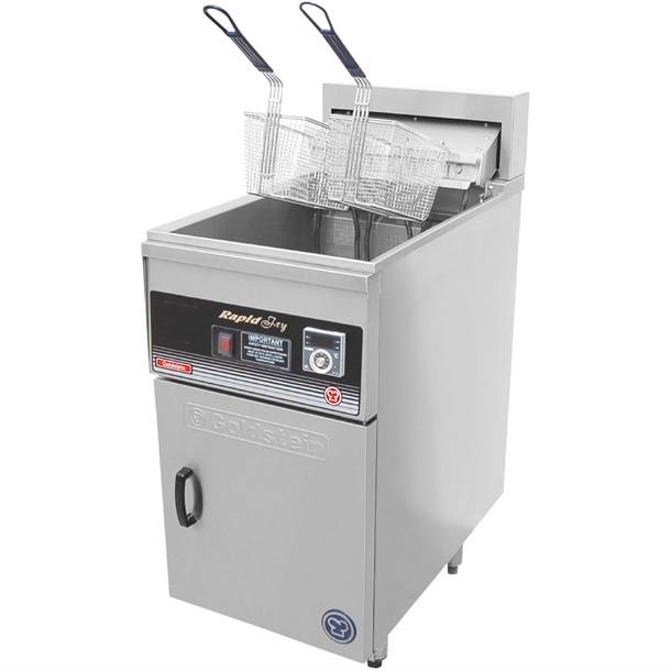 Goldstein Electric 2 Basket Single V Pan Fryer - 32Ltr - NT (Direct)