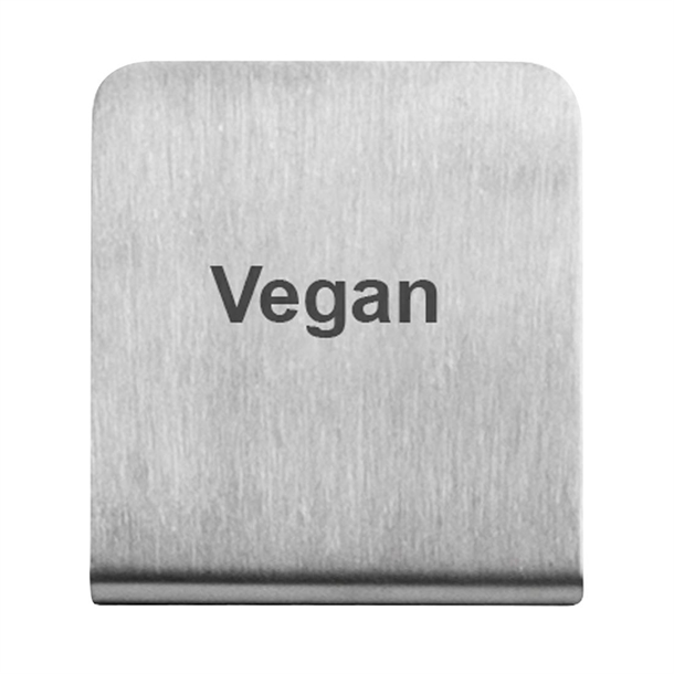 Trenton Vegan Buffet Sign - Stainless Steel (B2B)