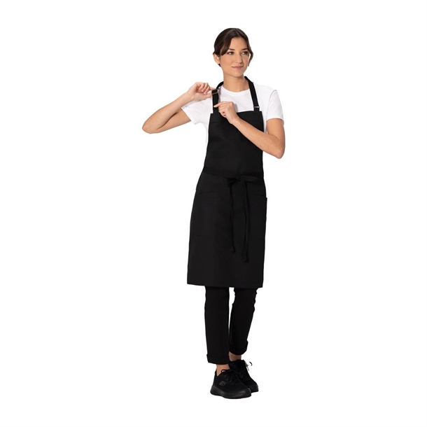 Chef Works Lockharte Bib Apron - Black