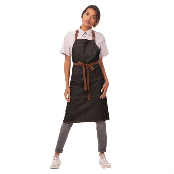 Chef Works Memphis Bib Apron - Black