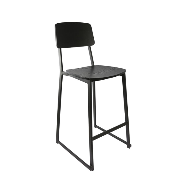 Furnlink Denver Barstool - Black Ply (Pack 2) (Direct)