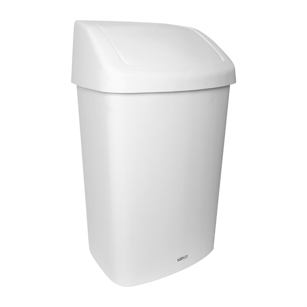 Sabco Swing Bin - White - 50Ltr