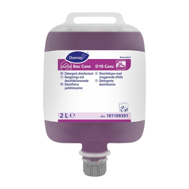 Suma Bac Conc D10 Conc Detergent Disinfectant - 2Ltr