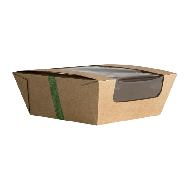 Vegware Microflute Hinged Hot Box With Window - 6x6" (Pack 210)