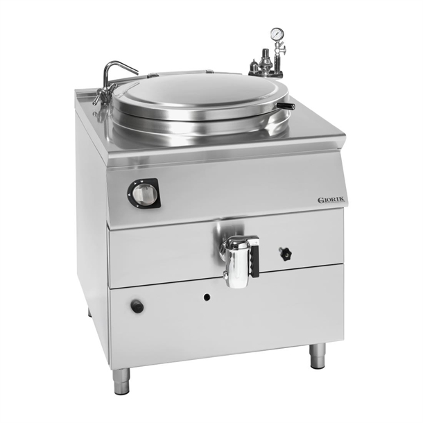 Giorik PGI915 Natural Gas Indirect Heat Boiling Pan - 150Ltr (Direct)