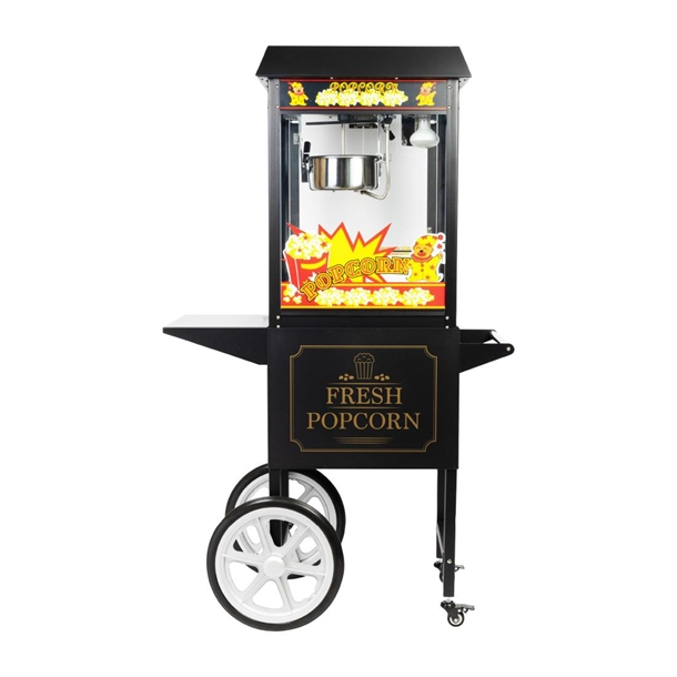Haxro Popcorn Machine & Cart Black - 8oz (Direct)