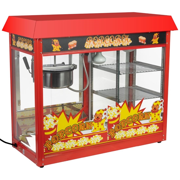 Haxro Popcorn Machine with 2 Shelves - 8oz (Direct)