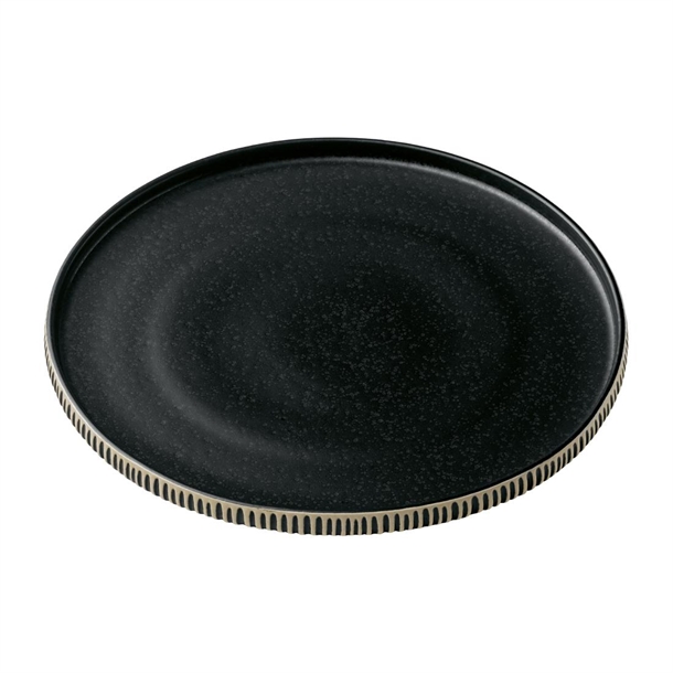Playground Nara Black & White Plate - 270mm (Pack 6) (B2B)