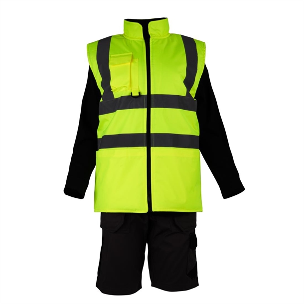 KeepSAFE Hi Vis Bodywarmer Reversible Yellow - Size 3XL (Direct)