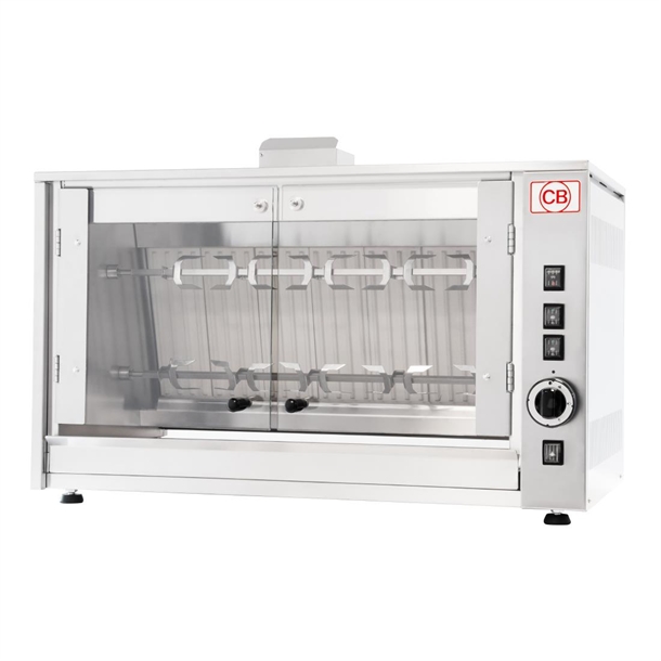 CB G-8P Gas Chicken Rotisserie - 2 Spit 8 Birds (Direct)