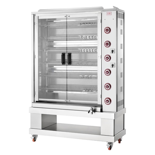 CB G36P-S6 Gas Chicken Rotisserie - 6 Spit 36 Birds (Direct)